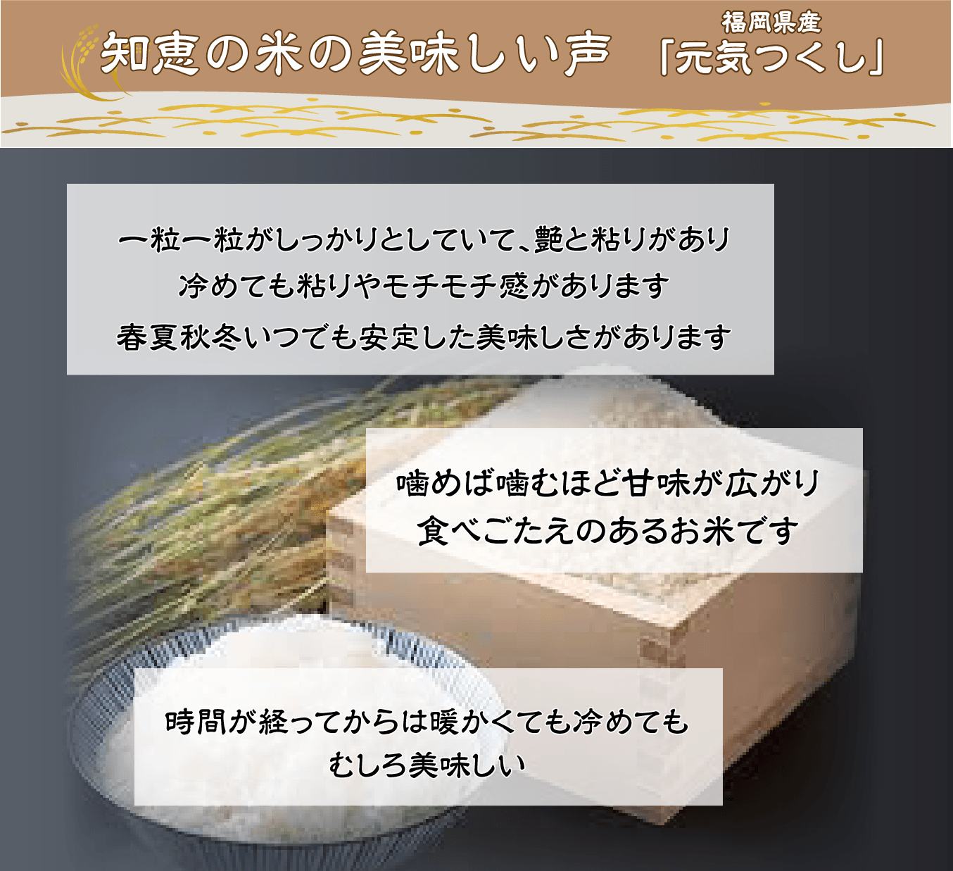 知恵の米の美味しい声